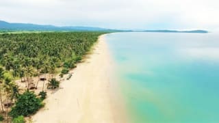 Drone Video of The Longest White Beach in the Philippines
